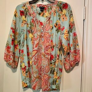 New Directions 3/4 Sleeve Blouse